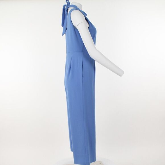 INC Womens Light Blue Stretch Wide-leg Sleeveless Mock Cropped Jumpsuit - Picture 5 of 5